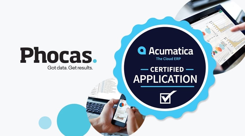 Phocas data analytics solution certified by Acumatica