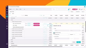 Work with budget data