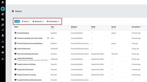 Homepage at a glance