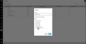 Add and manage folders