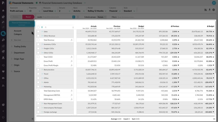 Take a tour of Financial Statements