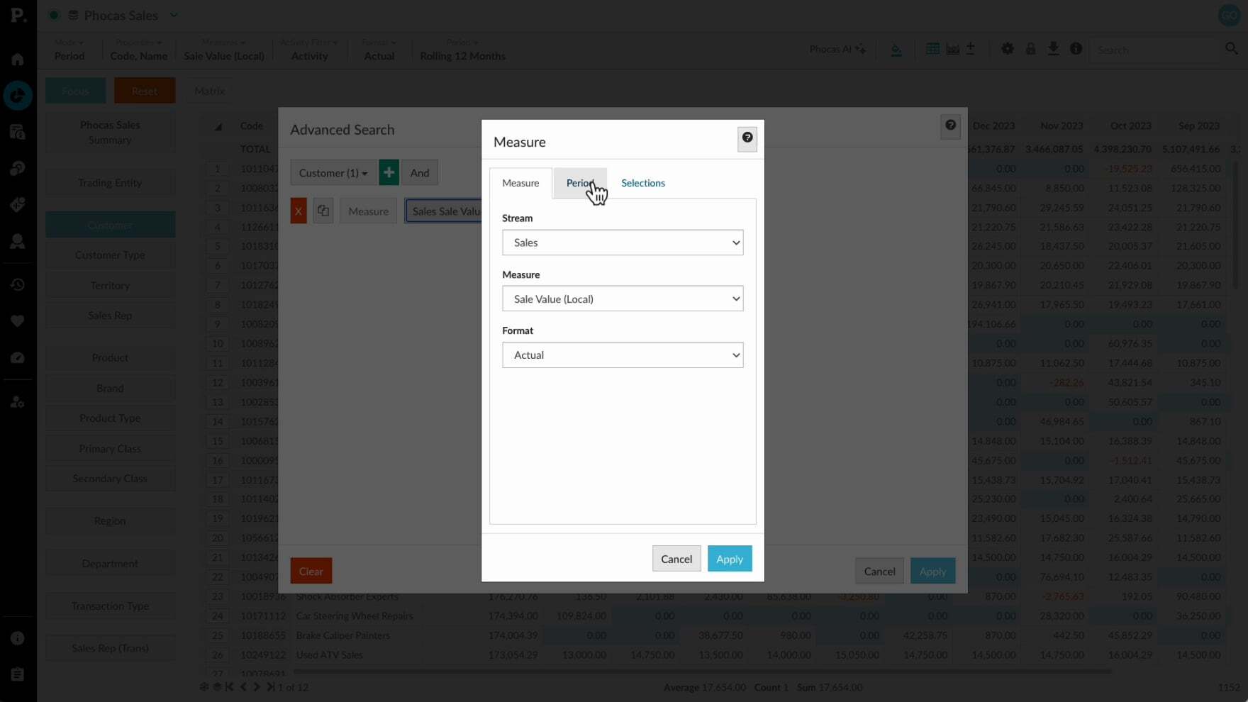 Perform an advanced search video tutorial | Phocas Academy