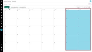 Create a working days calendar