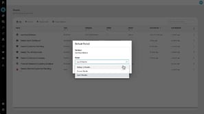 Set your default period for a database
