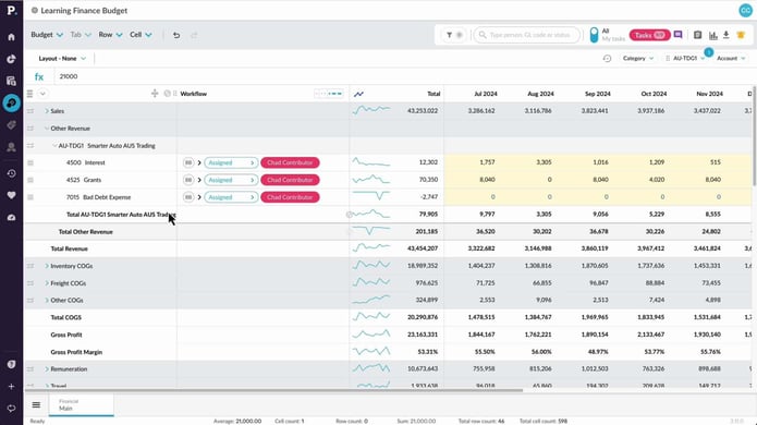 Use sum and working lines