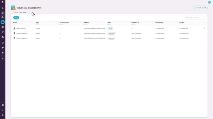Find your intercompany journals