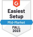 G2 Easiest setup mid market 2023