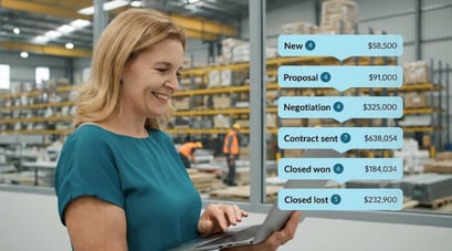 CRM pipeline analytics for distributors and stage conversion reporting