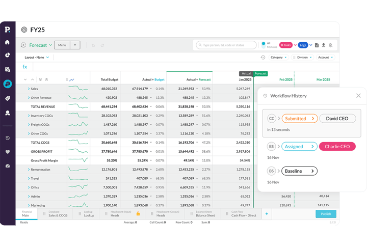 Budgets &amp; Forecasts
