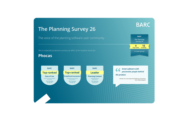 Phocas in the BARC Planning Survey 26