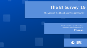 The BI & Analytics Survey 2019, BARC
