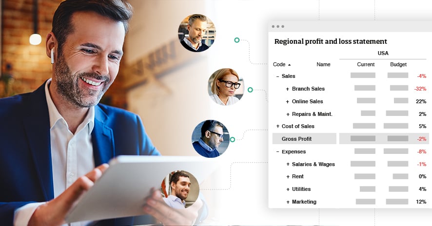 Improve interdepartmental communication with dynamic financial reporting
